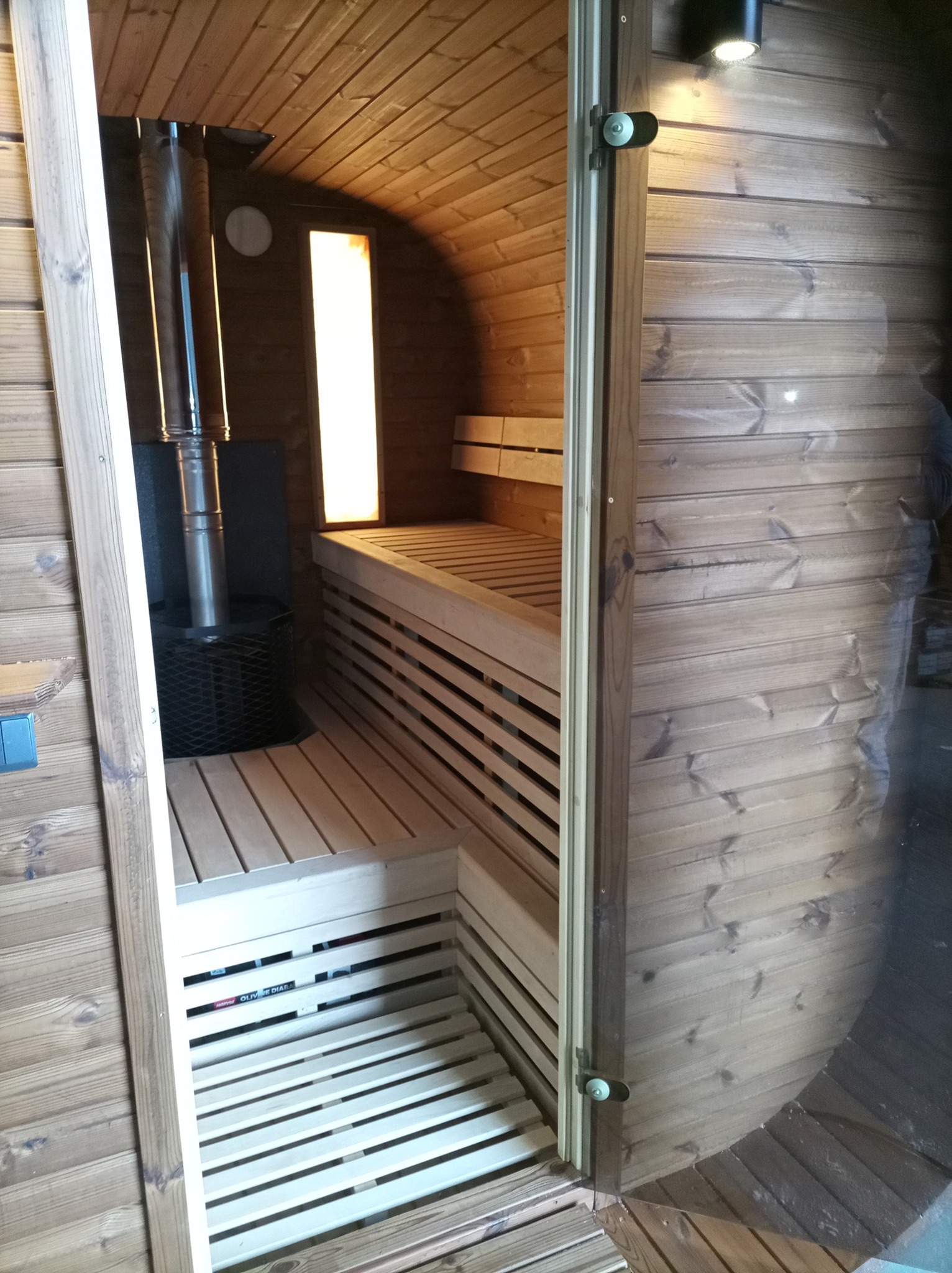 Quadro sauna detail