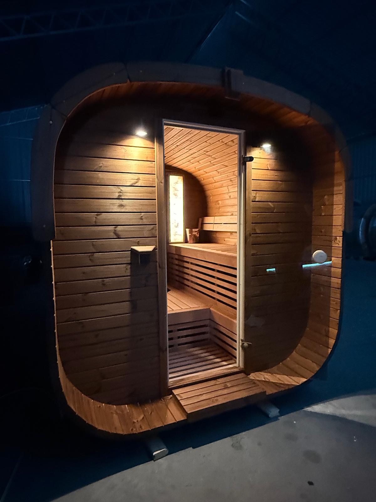 Čtvercová sauna vybavení