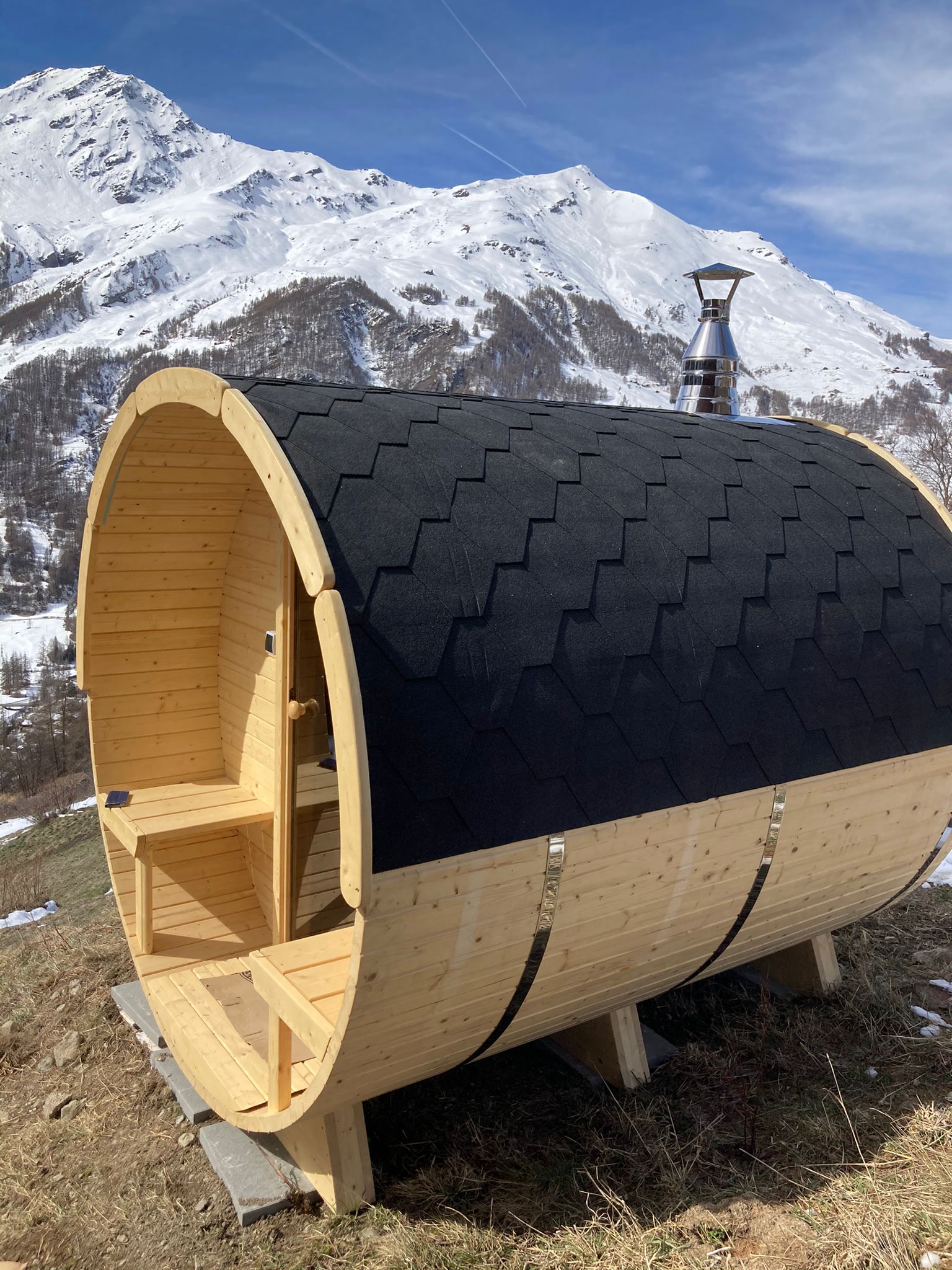 Tradiční sudová sauna
