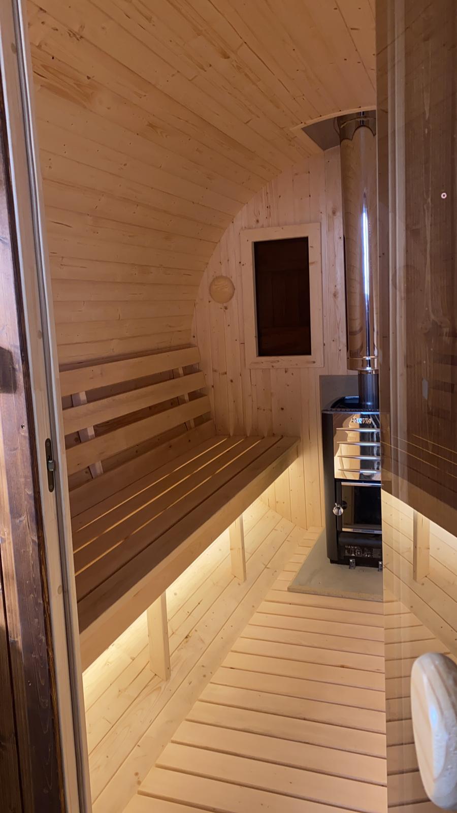 Sudová sauna na zahradě