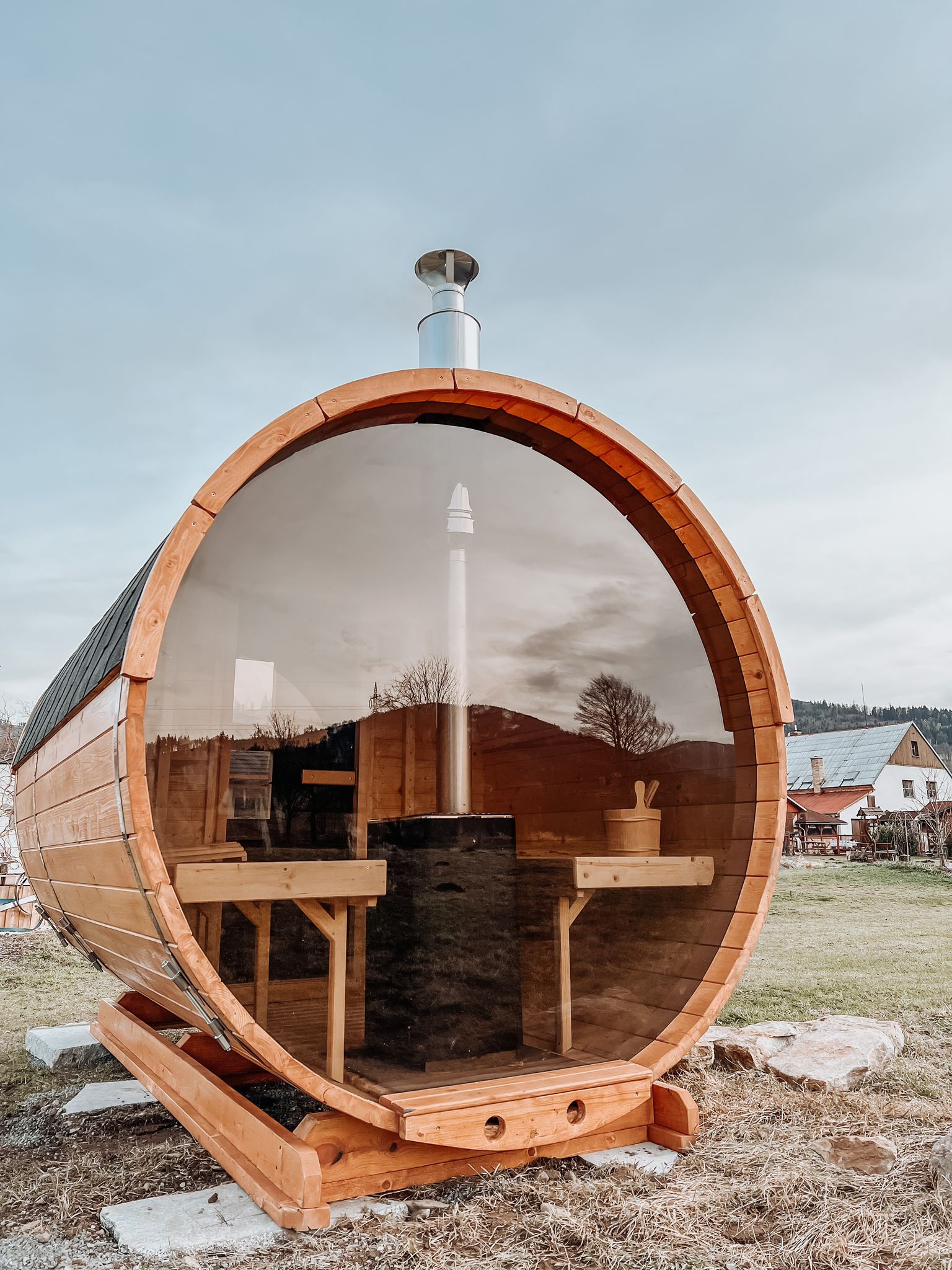 Sudová sauna interiér